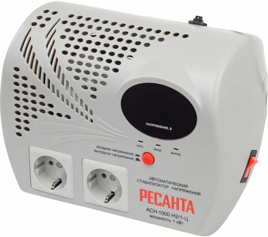 РЕСАНТА ACH-1000Н2/1-Ц Стабилизатор напряжения, настенный, однофазный, цифровой 1 кВт