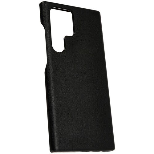 Чехол для Samsung Galaxy S23 Ultra Кожаный (Leather Co)-Чёрный