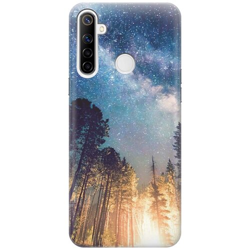 фото Cиликоновый чехол на realme 5 / 6i / c3 / рилми 5 / 6 ай / с3 с принтом "млечный путь" gosso