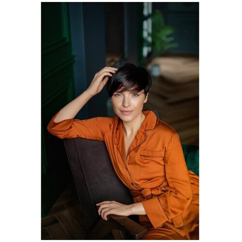 фото Пижама женская, костюм домашний pijama story "iris" 100% вискоза, р.s - 52