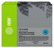 Картридж струйный Cactus CS-51645 №45 черный (44мл) для HP DJ 710c/720c/722c/815c/820cXi/850c/870cXi/880c