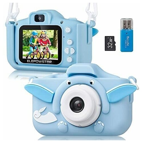 Детская цифровая камера голубая Elepowstar