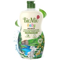 Бальзам для мытья детской посуды, овощей и фруктов BioMio Baby Bio-Balm Ромашка и иланг-иланг, экологичный, гипоаллергенный, 450 мл