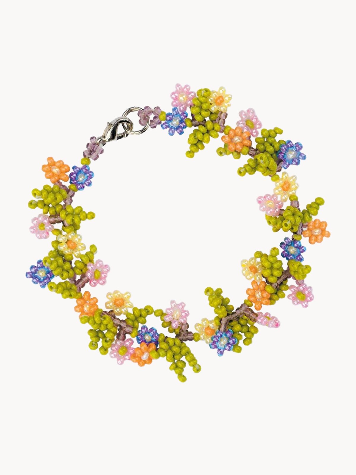 Набор для бисероплетения браслет 'Полянка', длина, 17 см, Риолис