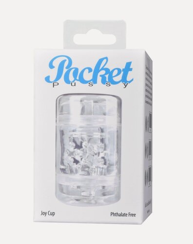 Изображение товара Прозрачный двусторонний мастурбатор Joy Cup - анус и рот, прозрачный