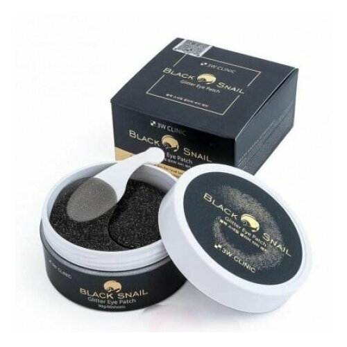 Патчи гидрогелевые для глаз с улиткой Black Snal Glitter Patch, 60 шт