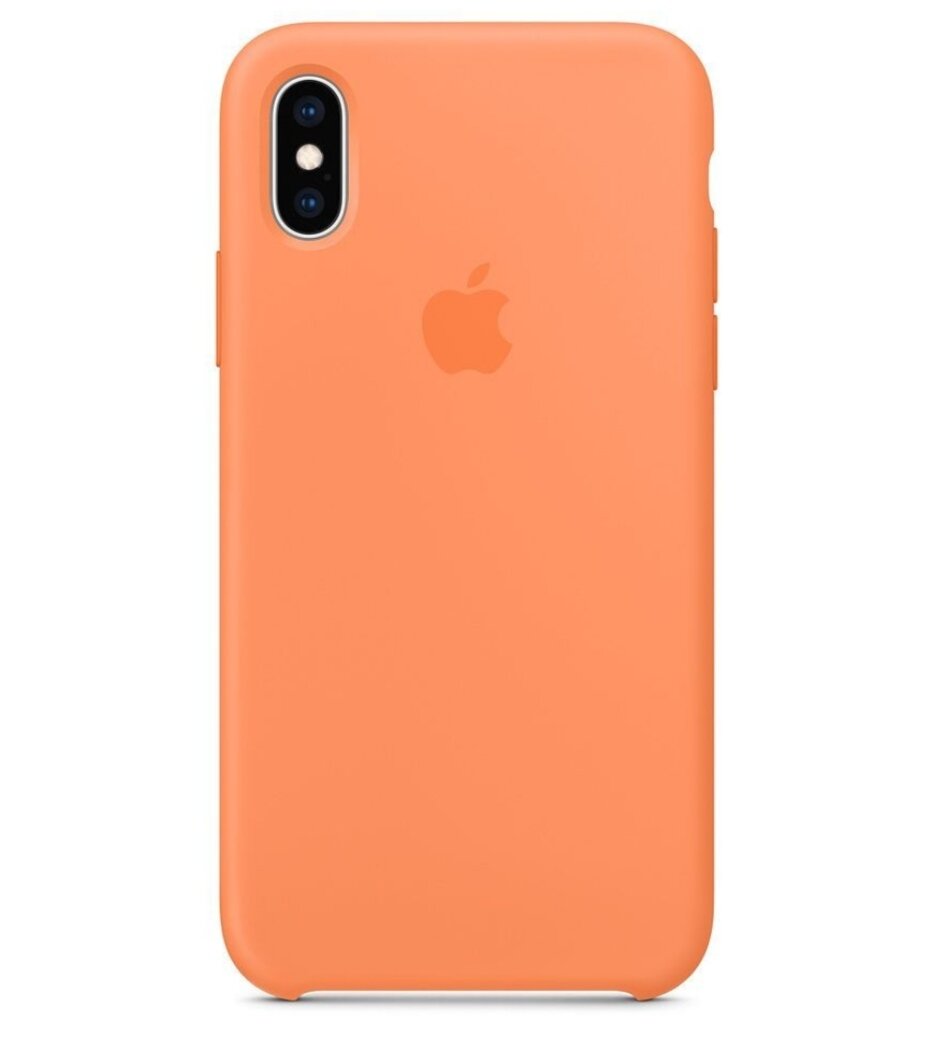 фото IPhone X / XS под оригинальный чехол светло-коричневый для айфон 10 икс замша, утолщённый, противоударный Silicone case Light Brown
