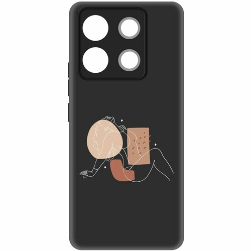 Чехол-накладка Krutoff Soft Case Чувственность для Xiaomi Poco X6 черный чехол накладка krutoff soft case матрешка для xiaomi poco x6 черный