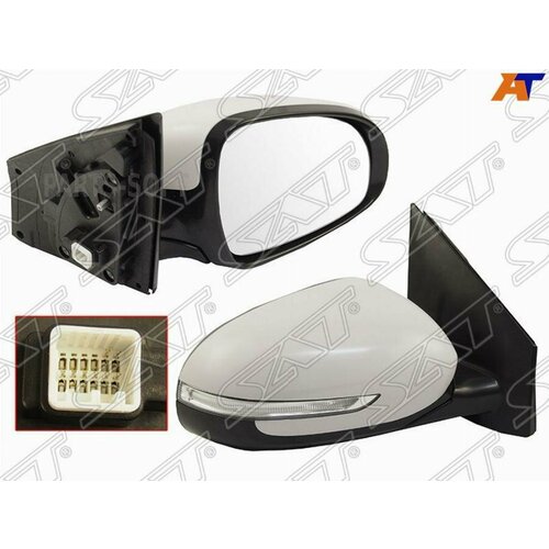 SAT ST-KA83-940-1 Зеркало KIA SPORTAGE IV 16-22 RH регулировка подогрев складывание поворот 8 контактов 14528₽