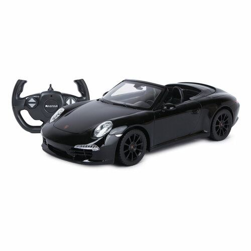 Машина Rastar РУ 1:12 Porsche 911 Carrera S Черная welly 1 36 porsche 911 carrera s alloy diecast collection car toy ornament souvenir nex new exploration of model