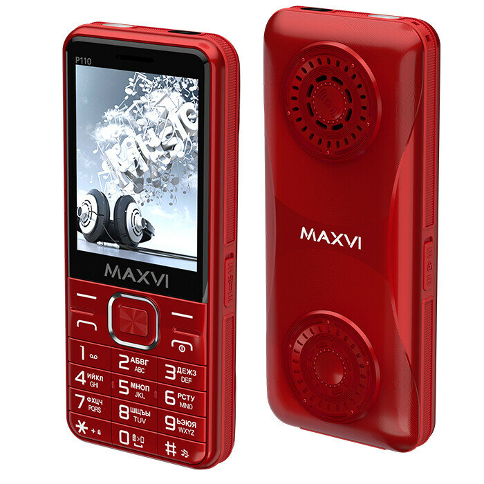 Телефон Maxvi Р110 Red