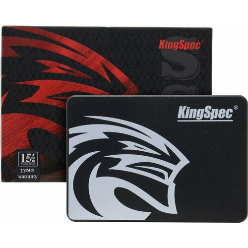 SSD для персональных компьютеров KingSpec P3-512 черный, серебристый