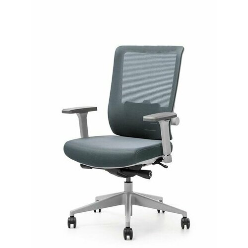 Кресло компьютерное D&M - чегевара М сетка/ткань, серая/черная, каркас серый