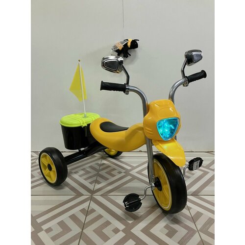 Велосипед детский трехколесный с фарой и звуком 6990₽