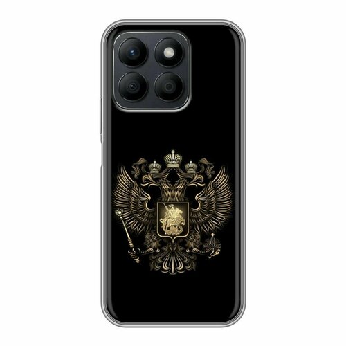 Дизайнерский силиконовый чехол для Хонор Х8б / Honor X8b герб России золотой дизайнерский силиконовый чехол для хонор х8б honor x8b единорог