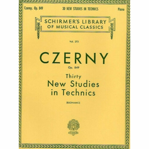 Песенный сборник Musicsales Carl Czerny Thirty New Studies In Technics