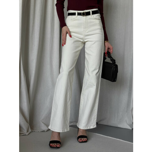 Джинсы широкие , размер 26, бежевый джинсы denim базовые 44 размер