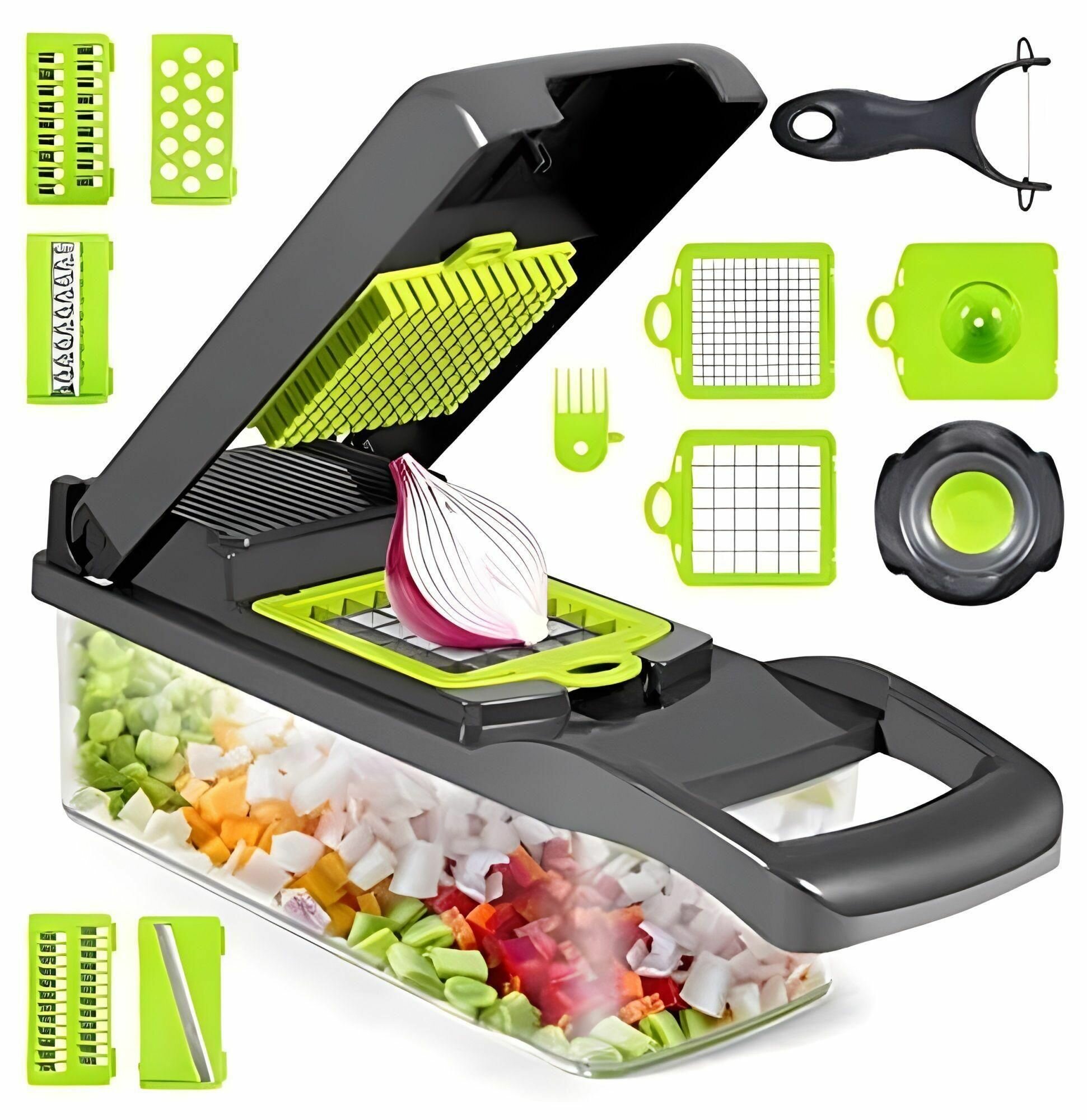 Овощерезка Veggie Slicer слайсер с контейнером 14 в 1