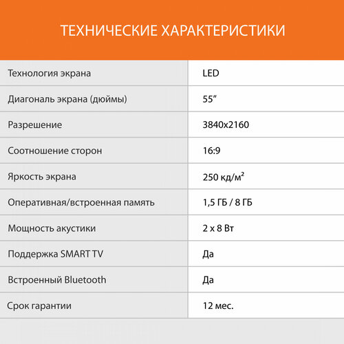 Телевизор LED SunWind 55 SUN-LED55XU401 Яндекс. ТВ Frameless черный 4K Ultra HD 60Hz DVB-T DVB-T2 DVB-C DVB-S DVB-S2 USB WiFi Smart TV