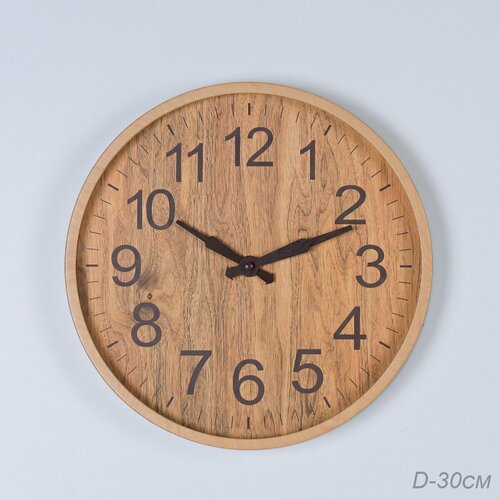 Часы настенные 30 см дерево 1121₽