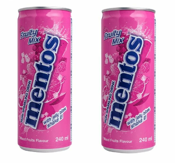 Сокосодержащий напиток Mentos Фруктовый микс 2 шт по 240мл