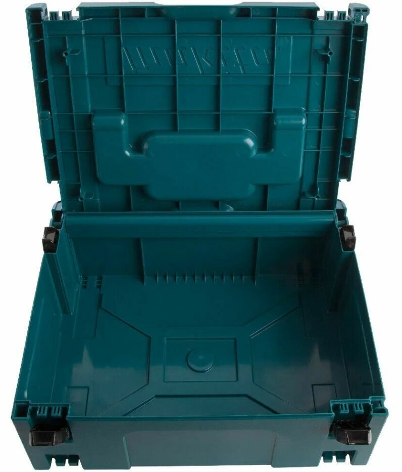 Ящик для инструмента Makita Makpac Type II, пластик, бирюзовый, 29,5x39,5x16,5 см — фото 1