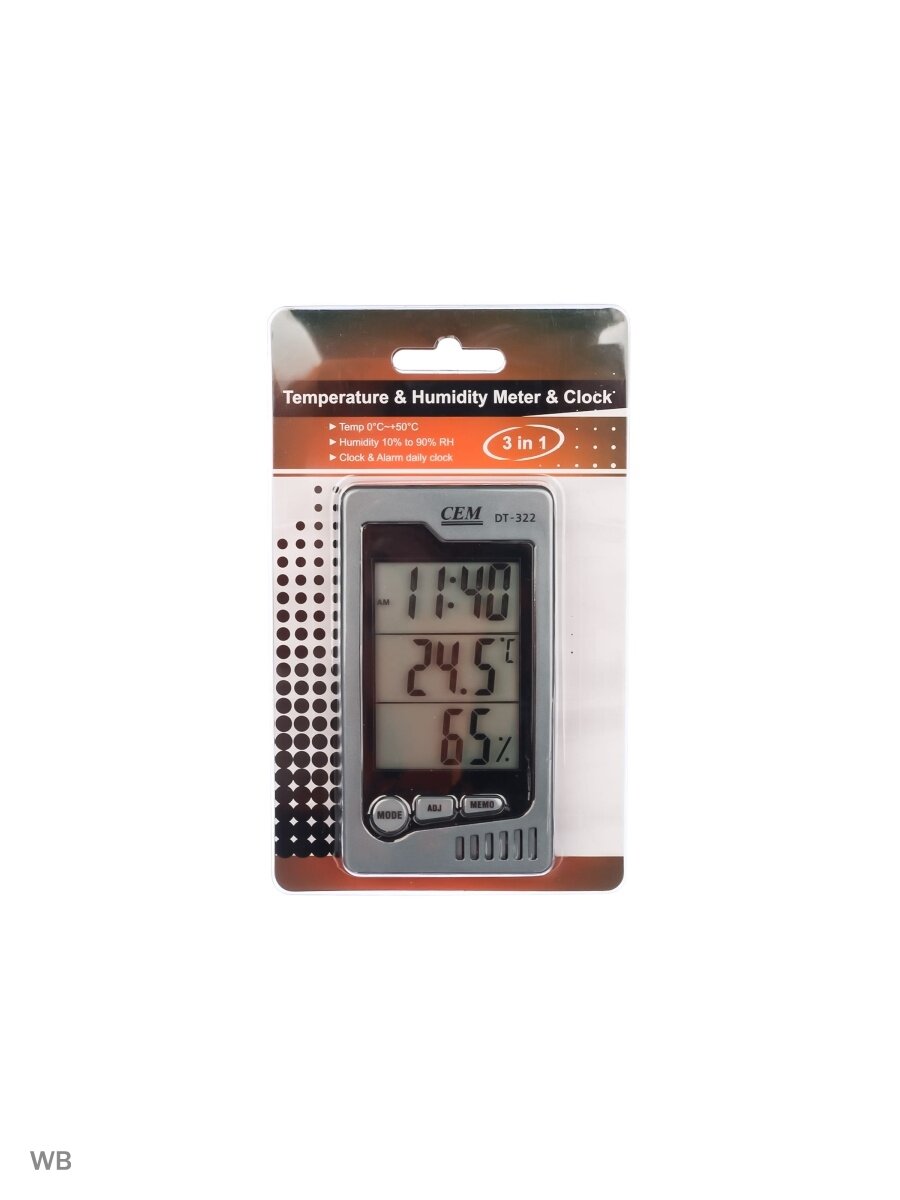 Термогигрометр СЕМ Cem - фото №16
