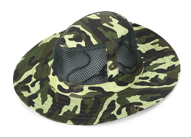 Шляпа мужская зеленый хаки. Шляпа для рыбалки, охоты, камуфляжная