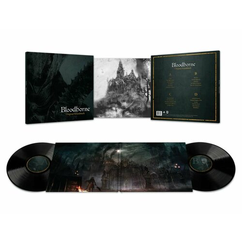 Bloodborne OST (1000шт в мире Deluxe Gold-Foil Gatefold USA Limited Soundtrack) Редкая Виниловая Пластинка + Двусторонний Постер, Саундтрек Бладборн Playstation