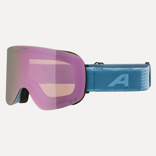 Изображение товара Маска горнолыжная ALPINA Penken Q-Lite Smoke-Blue Matt/Q-Lite Rose S2 (US: L)