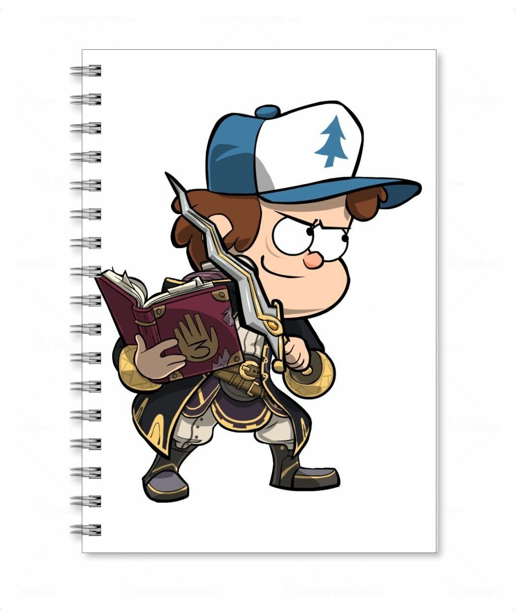 Тетрадь Mewni-Shop формата А5, с принтом "Гравити Фолз" - 61