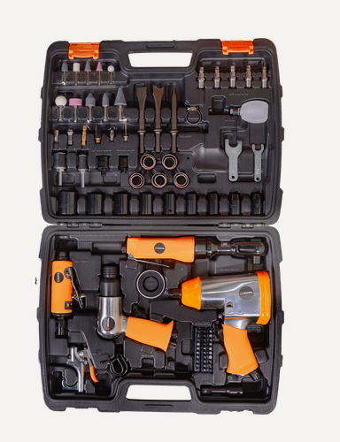 Изображение товара Набор пневмоинструмента Вихрь НП-90, 90 предметов, в кейсе, 9 кг