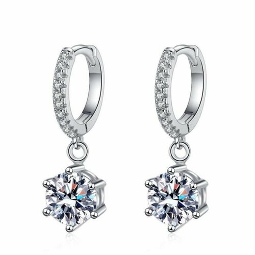 Серьги BrimescOtt, белый, серебряный