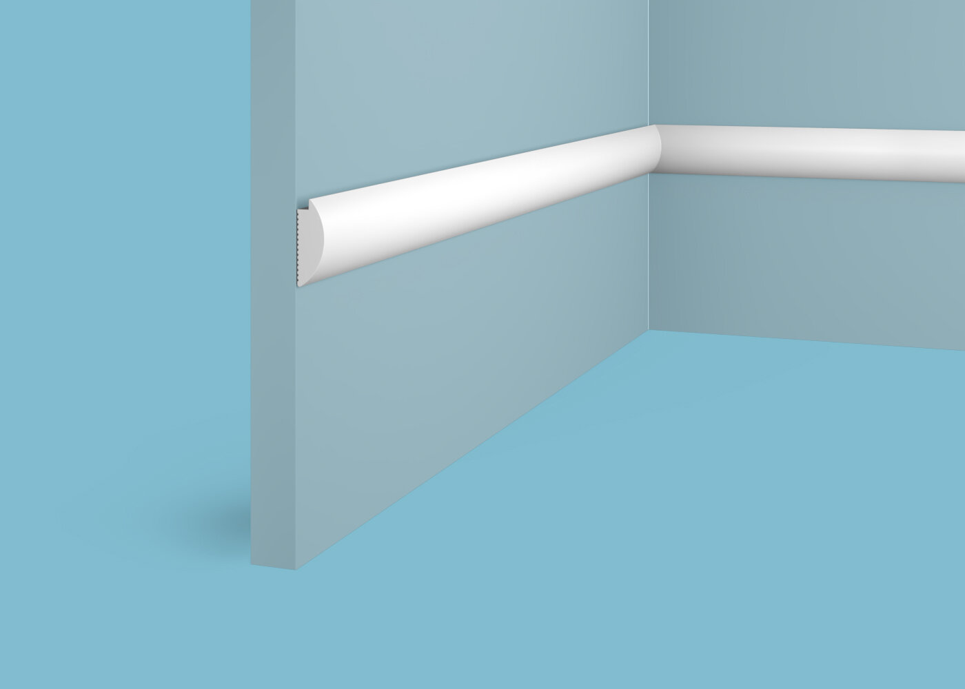 Молдинг настенный финишный 35х12х1000мм Экополимер MF006 EVROPLINT