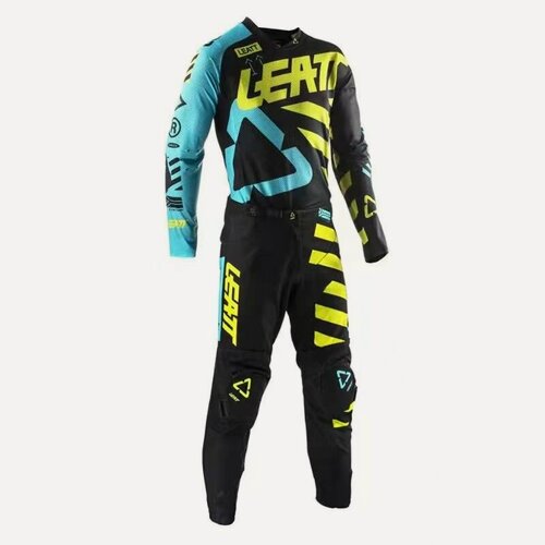 Изображение товара Новый 2023 гоночный костюм LEA 5.5 мотокросс Джерси и штаны MX ATV Dirt Bike Gear Set мотоциклетная одежда mtb enduro