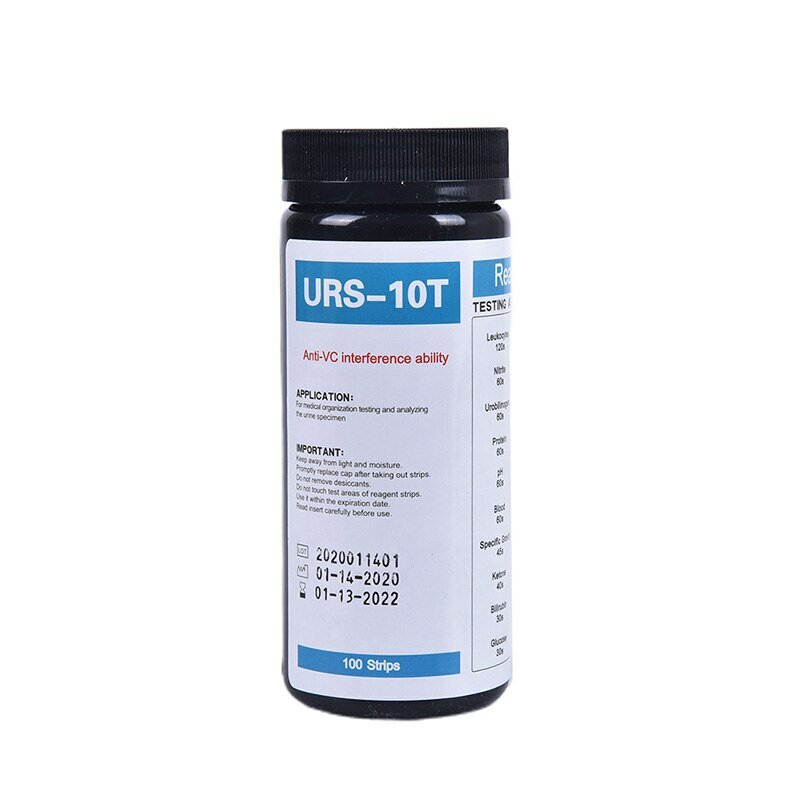 Тесты Для Анализа Мочи 100 полосок URS-10T Reagent Полоски для анализа мочи 10 параметров Тест-полоски для анализа мочи