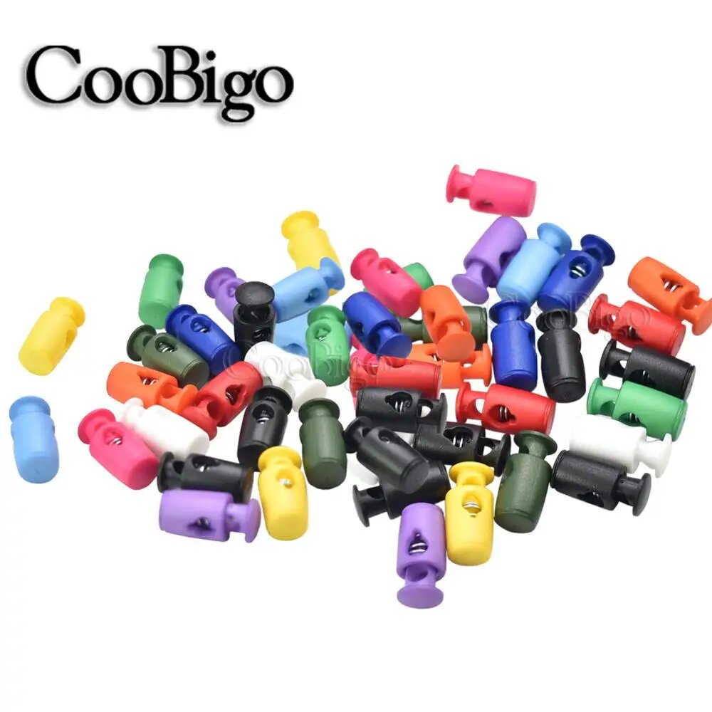 CooBigo Фиксаторы шнура пластиковые 20 шт, 20pcs Pack, Черный