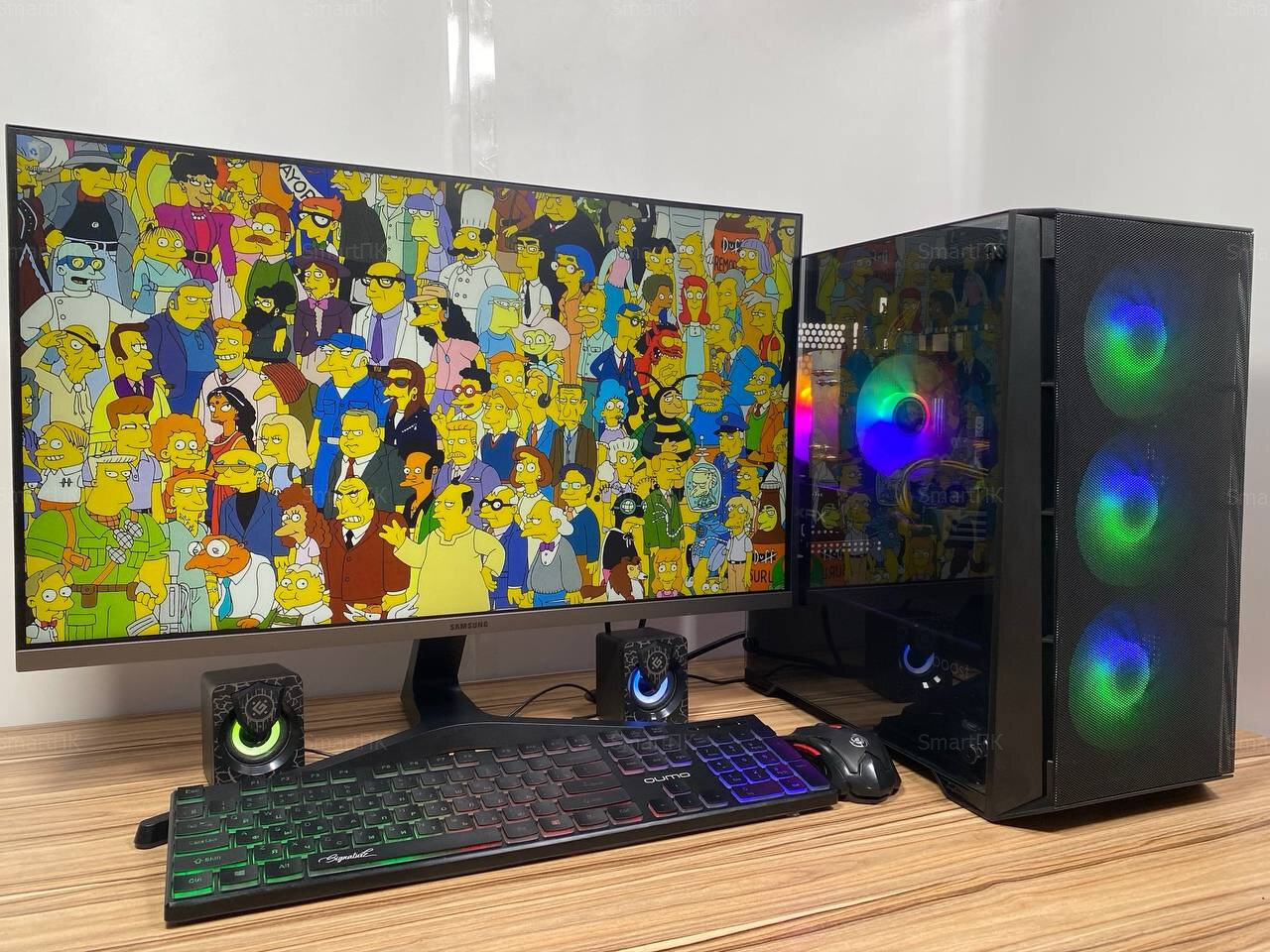 Игровой компьютер intel /32GB/RX-5700XT/SSD-1000g/Монитор 24|Windows 11