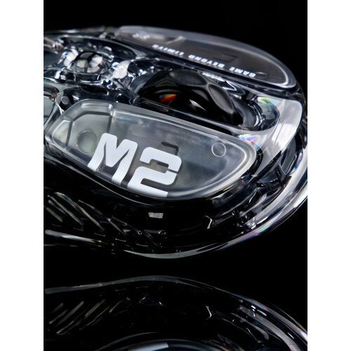 Киберспортивная игровая мышь мышь игровая Mercury M2 Transparent Black ультралёгкий корпус сенсор 26K DPI RGB топ для FPS и MOBA 17100₽