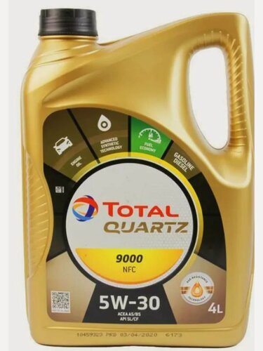 Изображение товара Моторное масло 213836 Total "QUARTZ 9000 FUTURE NFC 5W-30", 4 л.