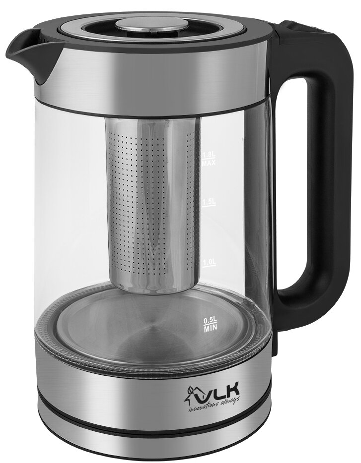 Чайник электрический VLK Siena 6565 черный стальной