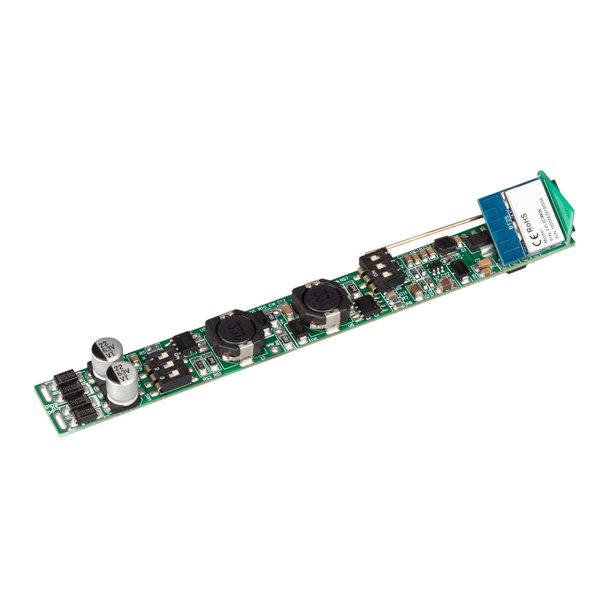 Диммер Arlight INTELLIGENT ARLIGHT Диммер SMART-CC-202-72-MIX-IN (48V, 2x150-500mA, Track, TUYA BLE, 2.4G) (IARL, IP20 Пластик, 5 лет)