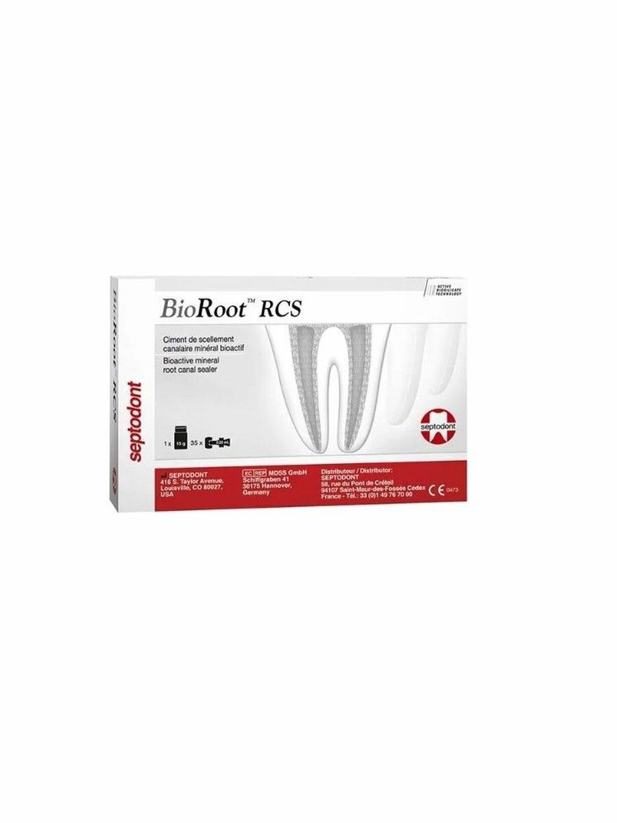 BioRoot RCS - материал пломбировочный эндодонтический ( уп.15 г. пор.+ 35 капс. жидк.), септодонт