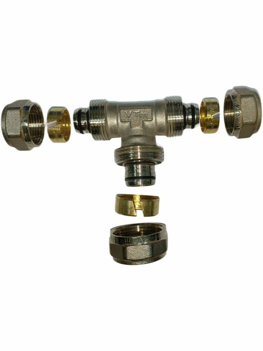 Тройник 20х26х20 ц/ц/ц — фото 1