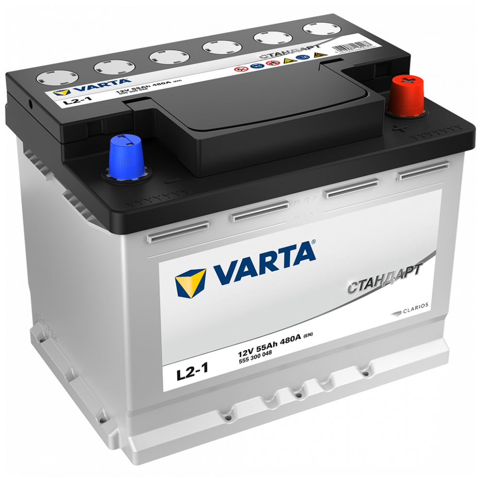 Аккумуляторная Батарея Varta Стандарт [12v 55ah 480a] Varta арт. 555300048