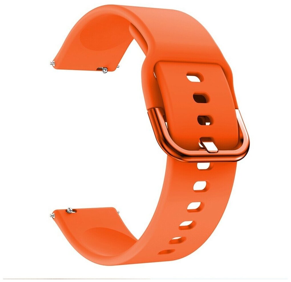 Силиконовый ремешок 20 мм для Samsung Galaxy Watch 42 мм - оранжевый