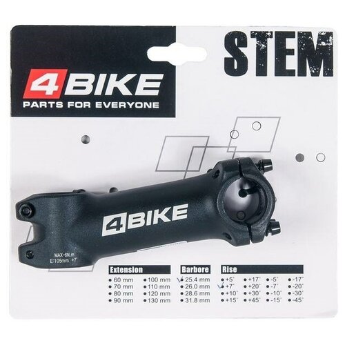 Вынос 4Bike TDS-D349 (1-1/8, 25.4, 105mm, 7°) вынос 4bike tds d507a 1 1 8 31 8 100mm 7°