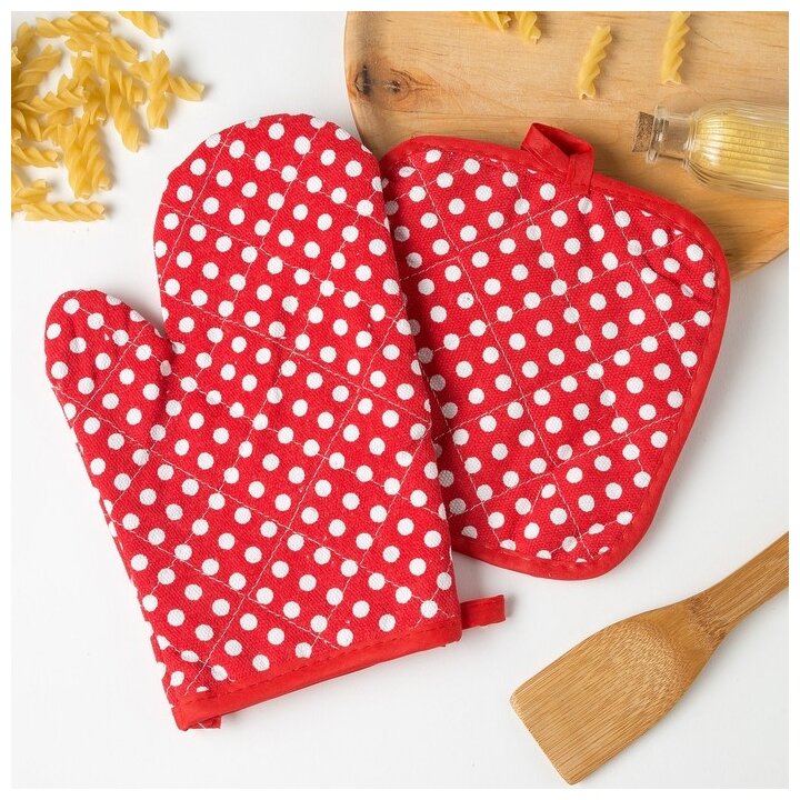 фото Кухонный комплект Доляна Горох 4297129