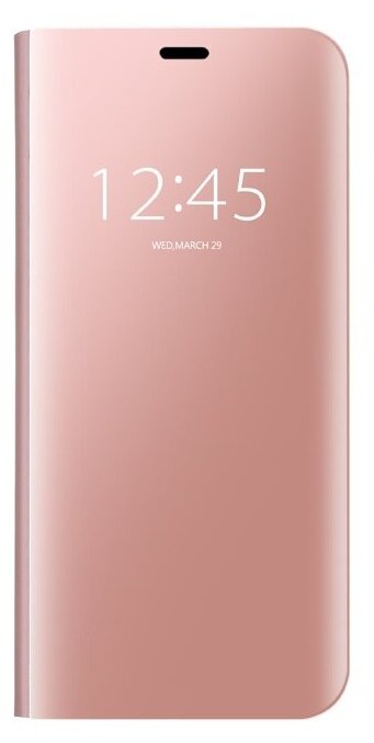 Чехол-книжка MyPads для Huawei Mate 20 Lite (SNE-LX1) с дизайном Clear View Cover с полупрозрачной пластиковой крышкой с зеркальной поверхностью .