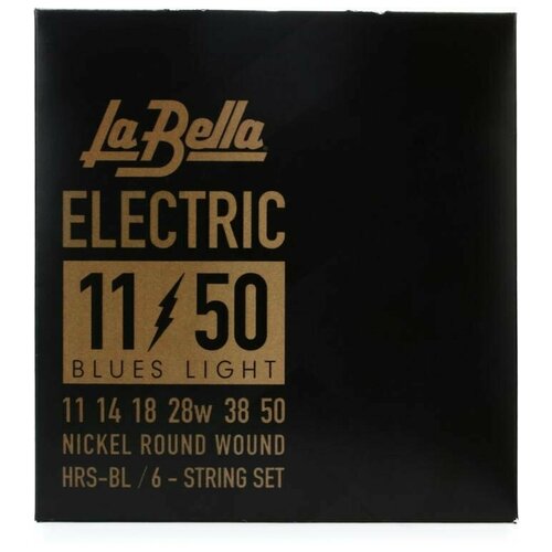Струны для электрогитары LA BELLA HRS-BL hrs bl комплект струн для электрогитары 011 050 la bella
